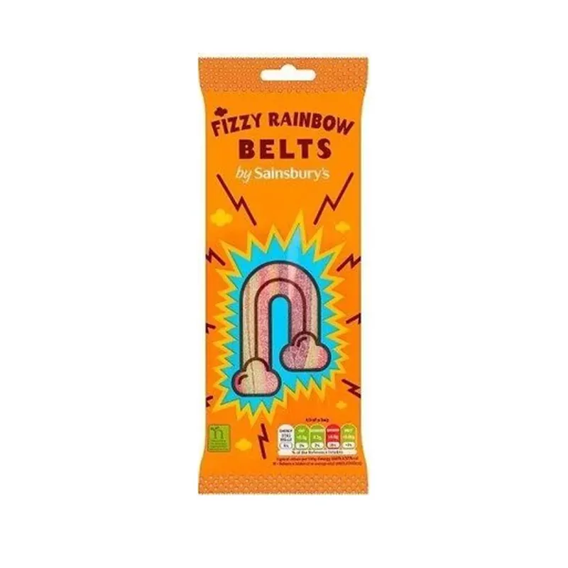 Sainsbury’s Fizzy Rainbow Belts 70g