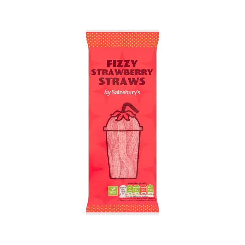 Sainsbury’s Strawberry Straws 70g