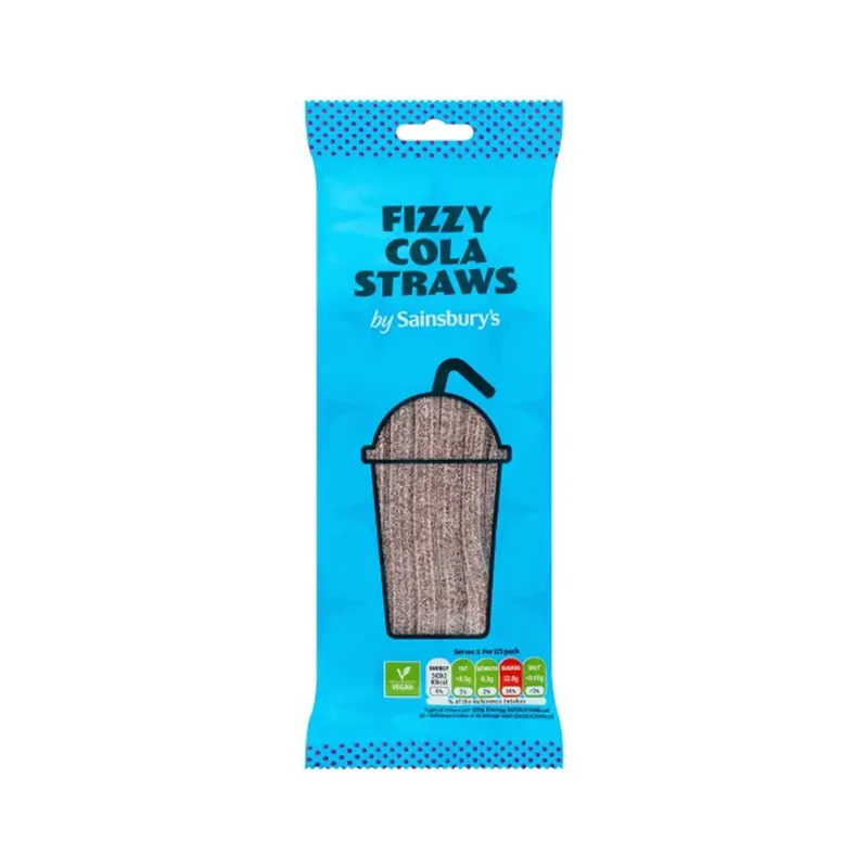 Sainsbury’s Fizzy Cola Straws 70g
