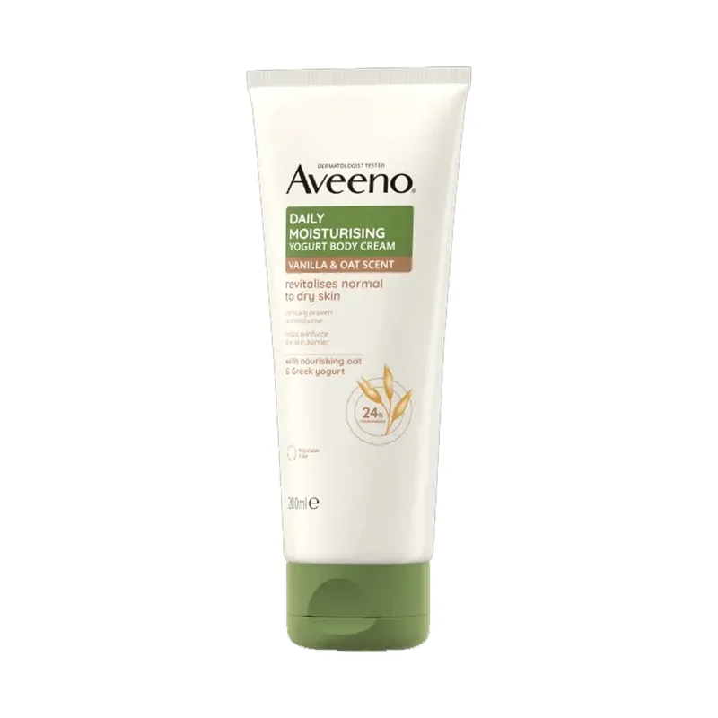 Aveeno Daily Moisturising Yogurt Body Cream Vanilla & Oat Scent 200ml