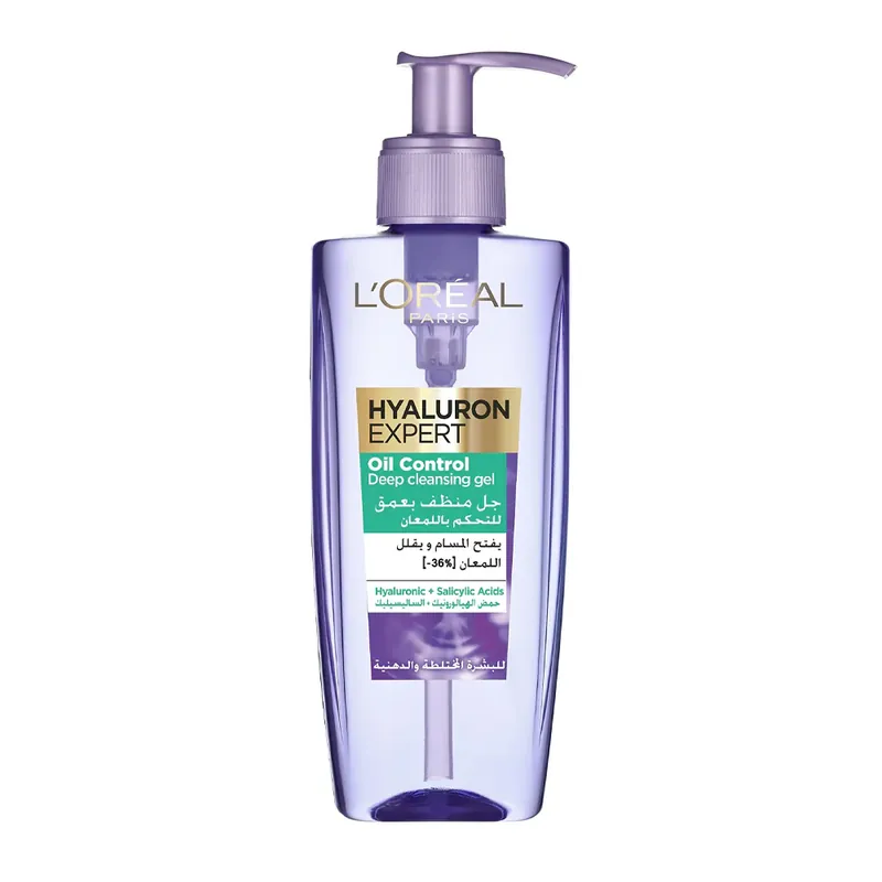 Loreal Hyaluron Expert Oil Control Deep cleansing Gel 200ml