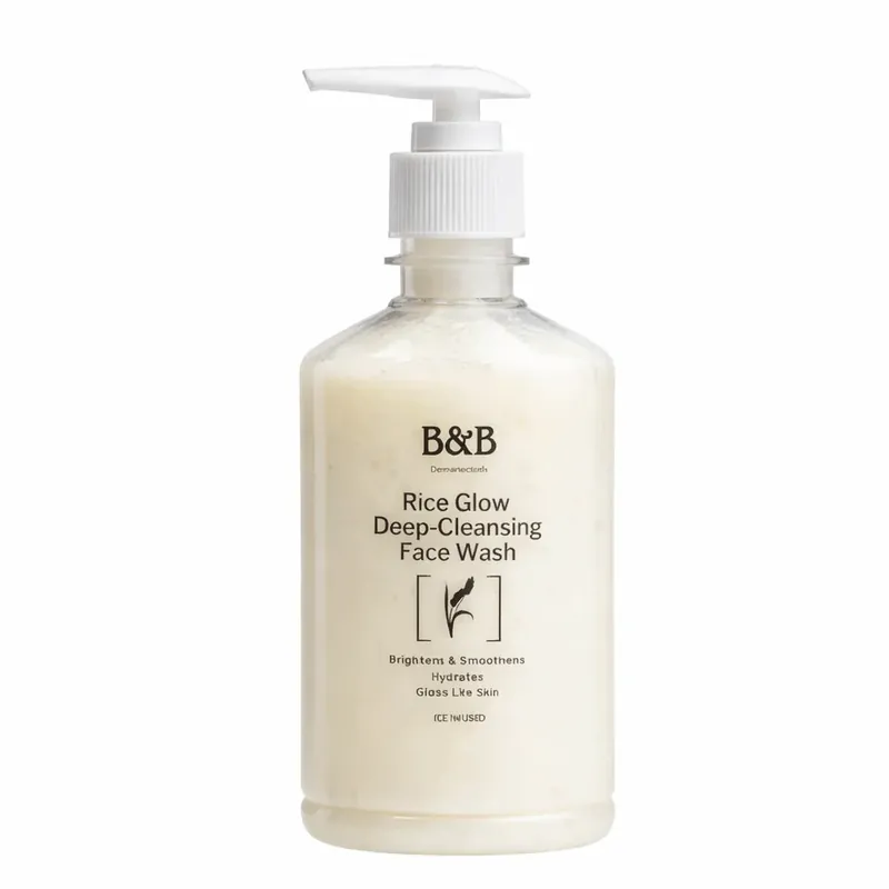 B&b Rice-glow Deep Cleansing Face Wash 250ml