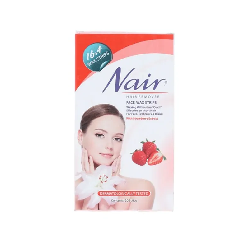 Nair Face Wax Strips Aloe Vera 20 Strips