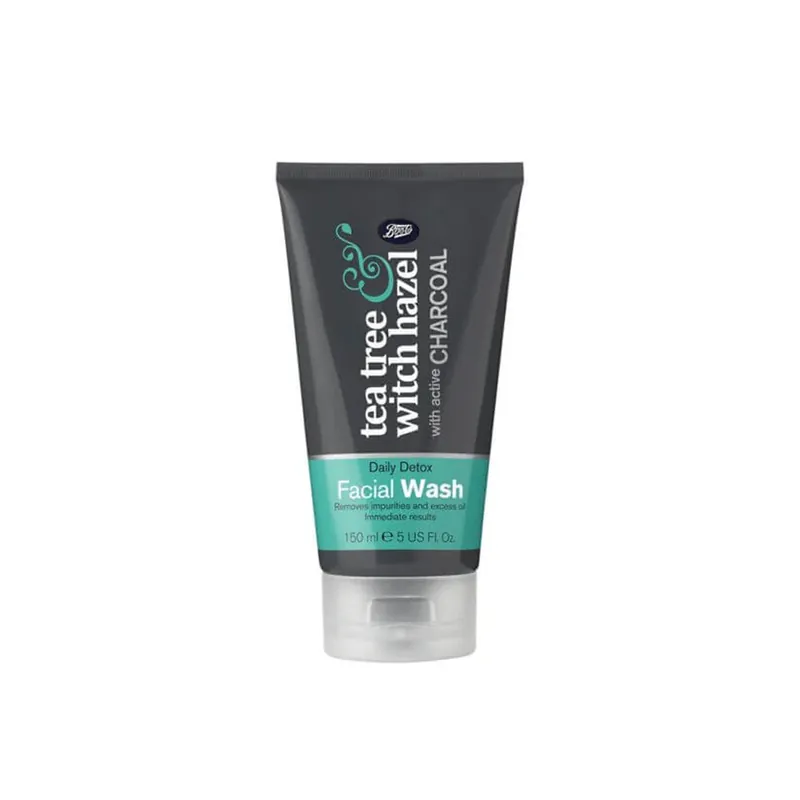 Boots Tea Tree & Witch Hazel charcoal Face Wash 150ml