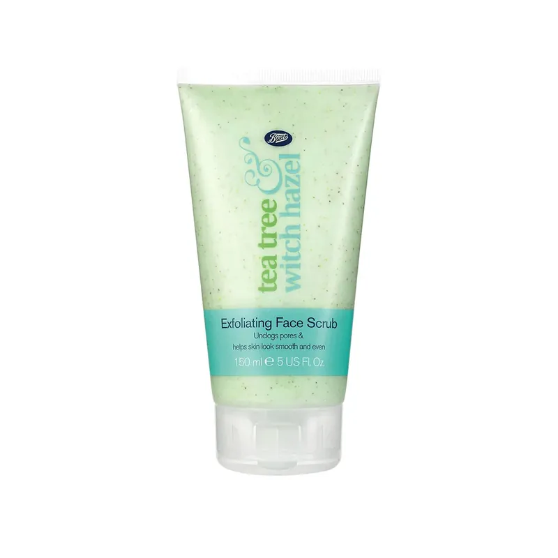 Boots Tea Tree Witch Hazel Exfoliating Face Scrub 150ml