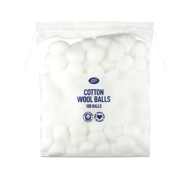 Boots Cosmetic Cotton Wool Balls 100 Ps