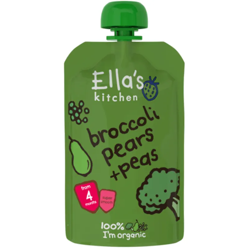 Ellas Broccoli Pears & Peds 120gm