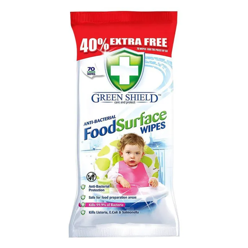Green Shield Food Surface Wipes 70s
