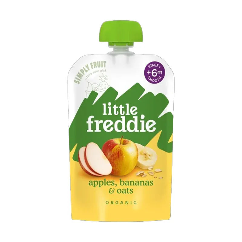 Little Freddie Apple,Banana & Oats Organic +6m 100g
