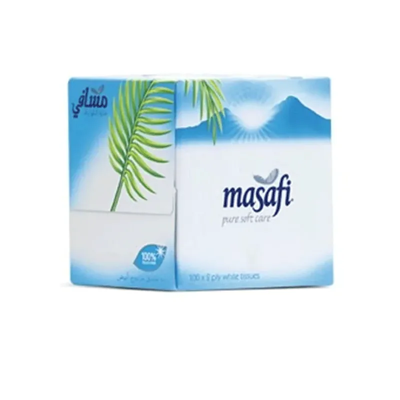 Masafi Tissues White Rectangle Box 100x2ply