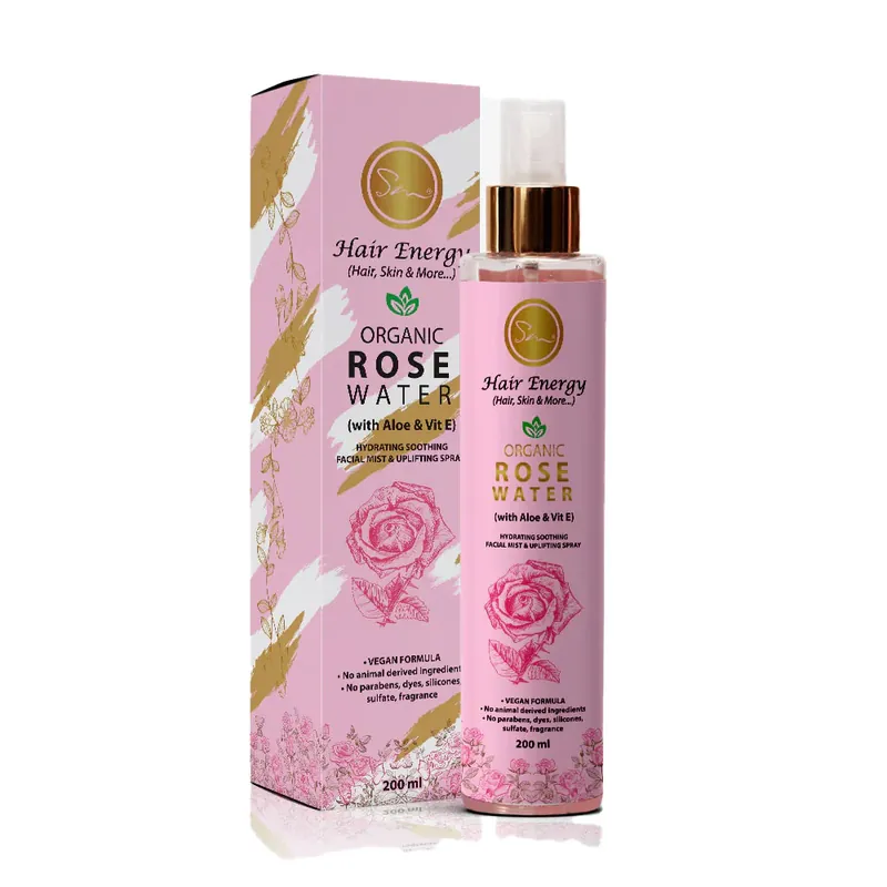 Hair Energy Organic Rose Water With Aloe & Vit E) 200ml