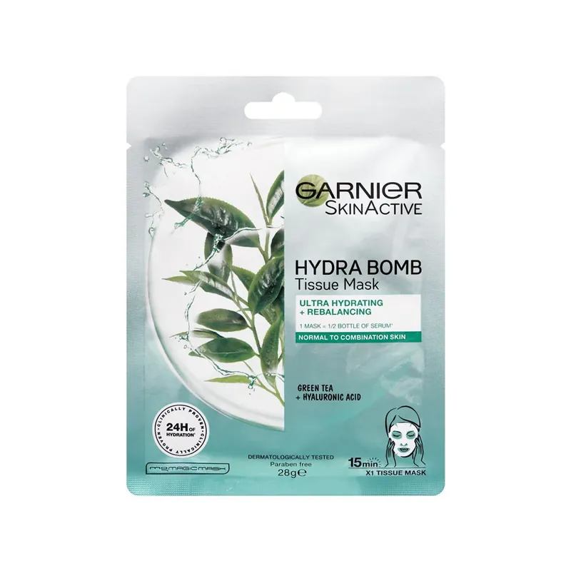 Garnier Hydra Bomb Sheet Mask Green Tea 28g