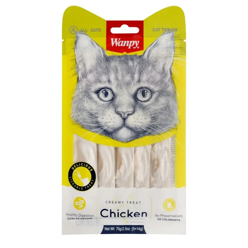 Wanpy Creamy Treat Chicken Cat Food 70g