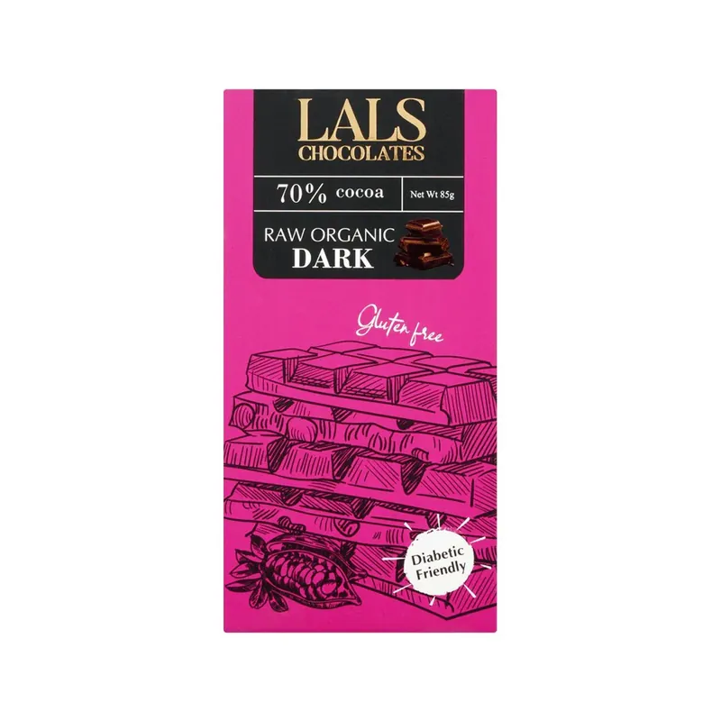 Lals Intense Dark 70% Cocoa Chocolate 85g