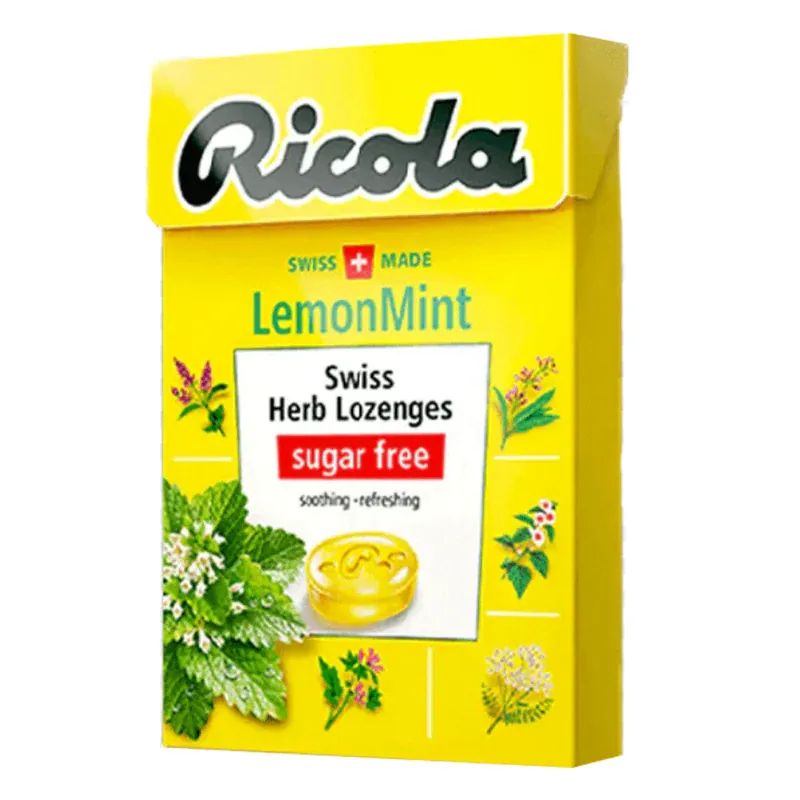 Ricola Lemon Mint Sugar Free Swiss Herb Candy 27.5g