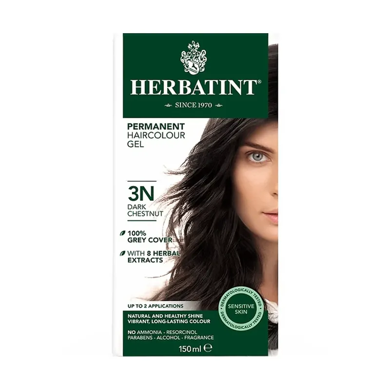 Herbatint 3n Dark Chestnut Permanent Hair Colour Gel 150ml