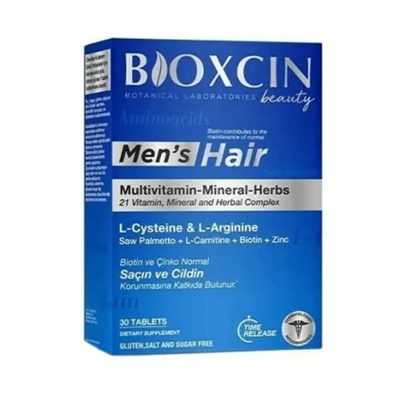 Bioxcin Men’s hair Multivitamin-Mineral-Herbs Tab 30s Box