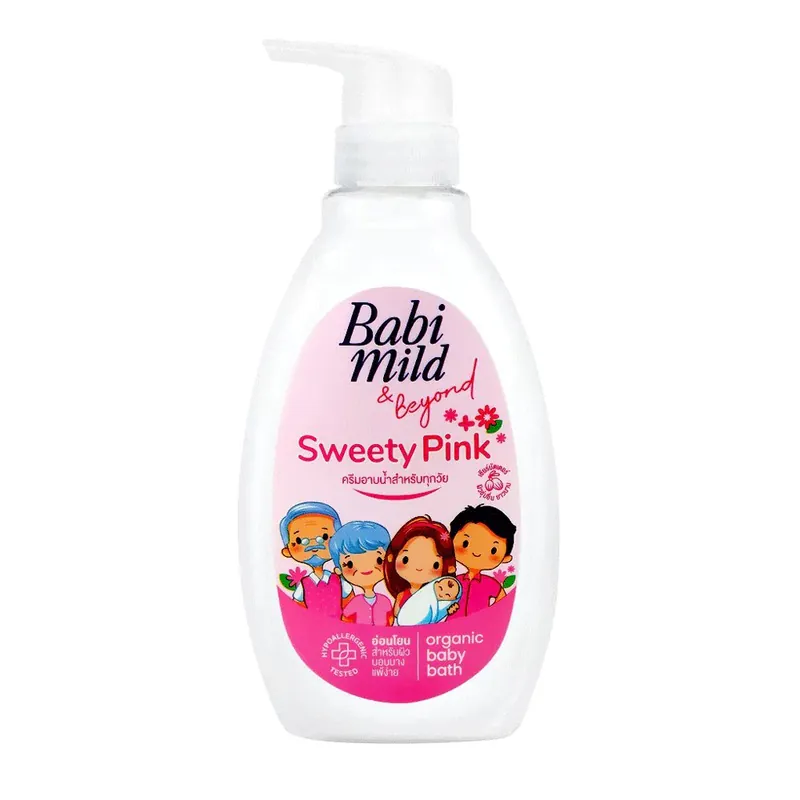 Babi Mild Sweety Pink Organic Baby Bath 380ml