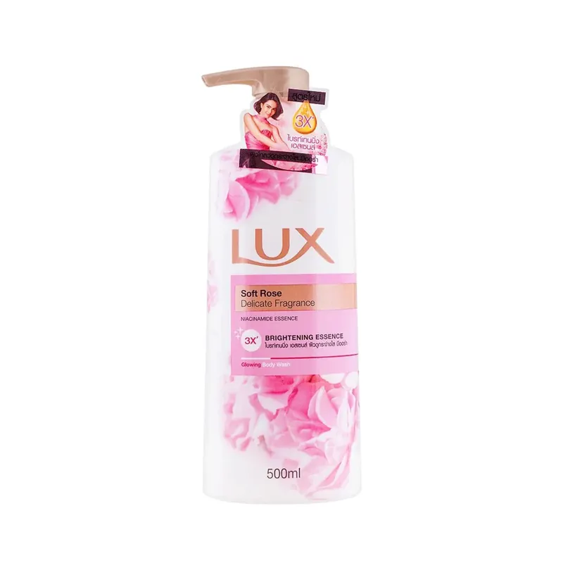 Lux Soft Rose Glowing Body Wash 500ml