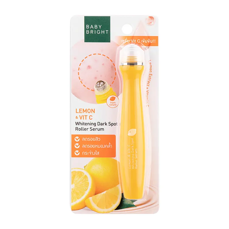 Baby Bright Lemon & Vit C Whitening Dark Spot Roller Serum 15ml