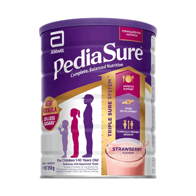 Abbott Pediasure Milk Powder - Strawberry 850g