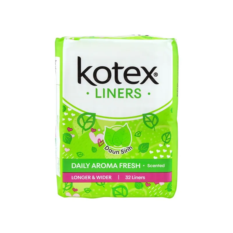 Kotex Daun Sirih Longer & Wider Pads 32 Liners