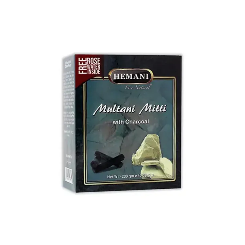 Hemani Multani Mitti With Charcoal 200g