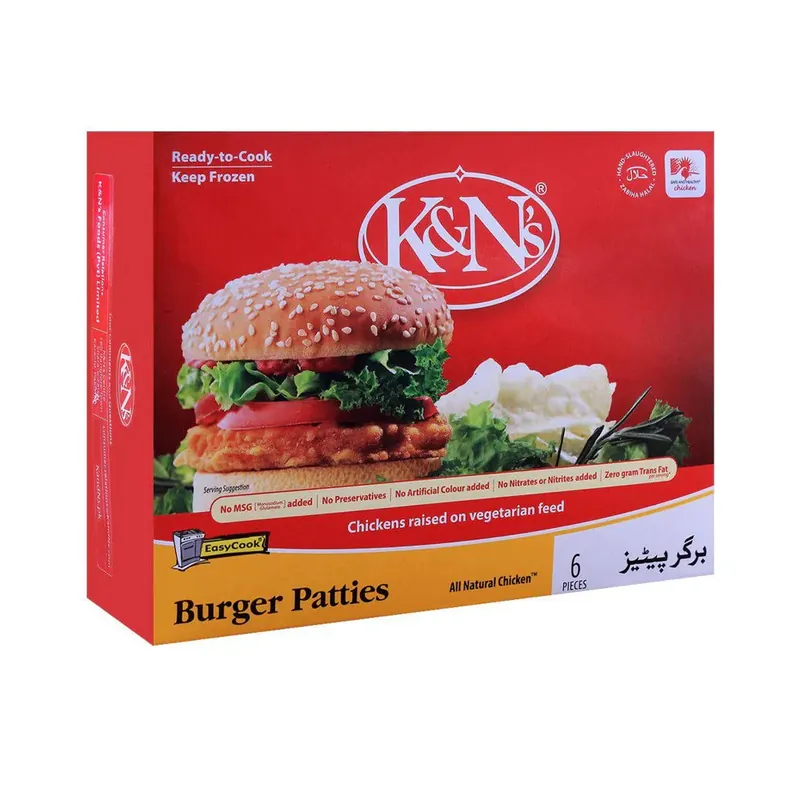 K&n's Burger Patties 6s 400g