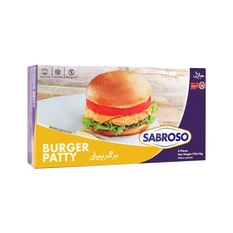 Sabroso Burger Patty 6s 370g