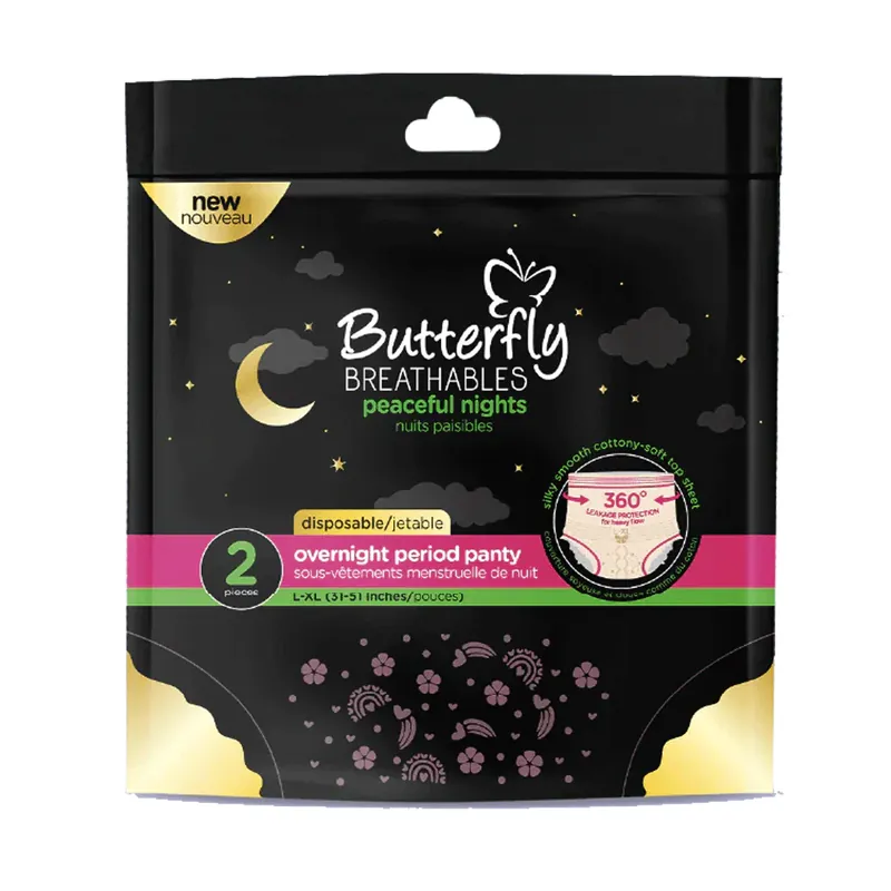 Butterfly Breathables Peaceful Night L-XL (31-51) 2`s