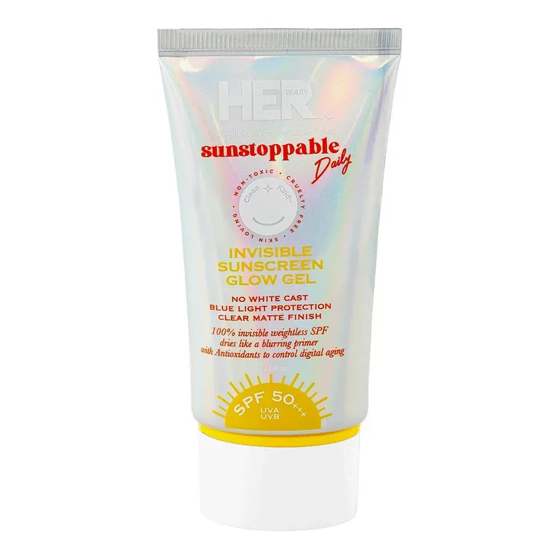 Her Beauty Invisible Sunscreen Spf 50 Glow Gel 50g
