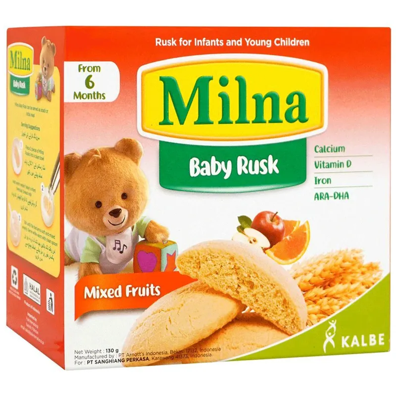 Milna Mixed Fruits Baby Rusk 130g
