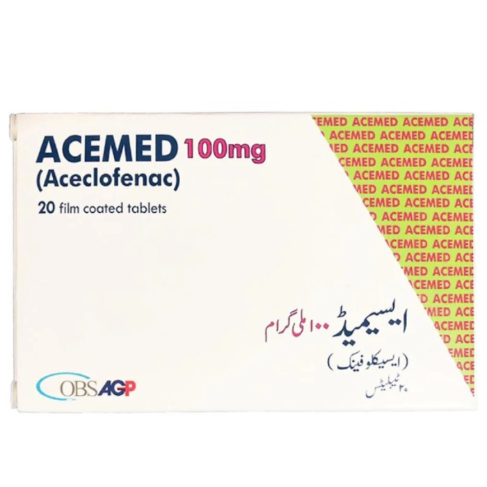 Acemed 100mg Tablets 20s