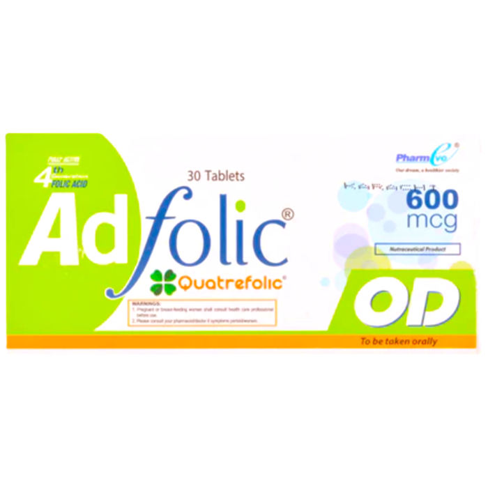Ad Folic 600mcg Od Tablets