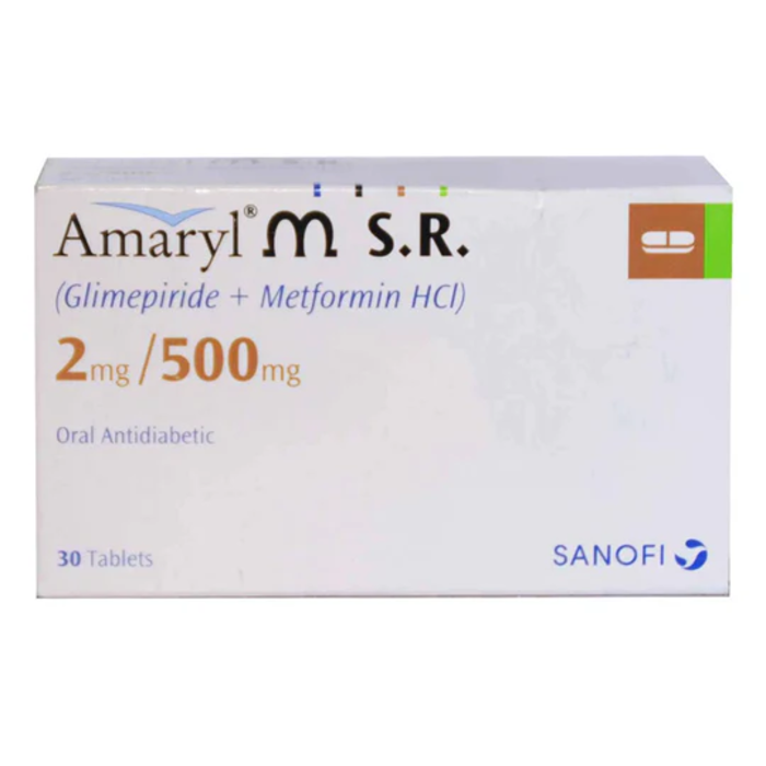 Amaryl Msr 2mg 500mg Tablets