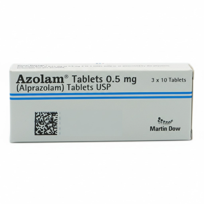 Azolam 0.5mg Tablets