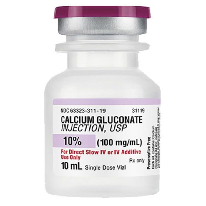 Calcium Gluconate 10% 10ml Inj