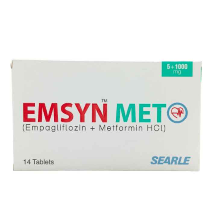 Emsyn Met 5mg 1000mg Tablets