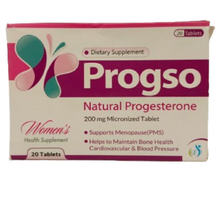 Progso Natural Progesterone Tablets 20s