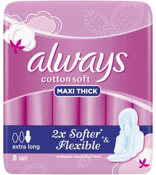 Always Maxi Thick Long + 2 pad free