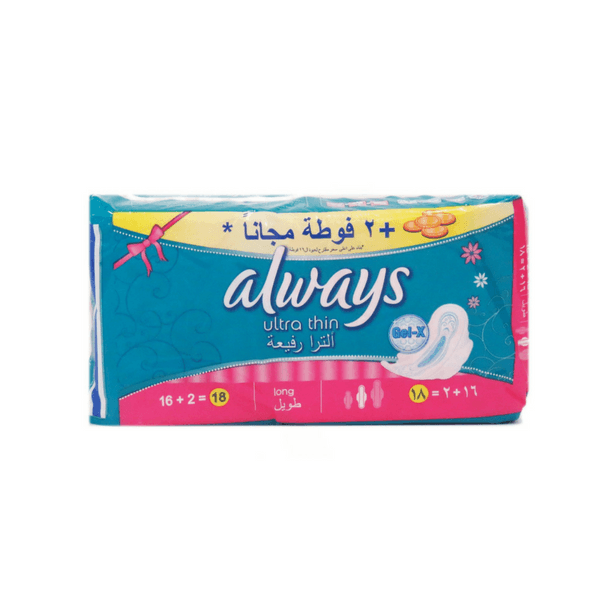 Always Ultra Thin Dry Top Layer Long Pad
