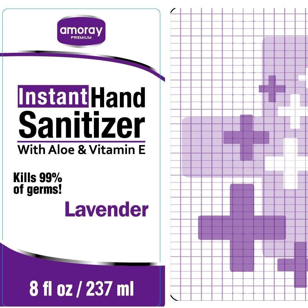 Amoray Lavender Instant Hand Sanitizer With Aloe & Vitamin E