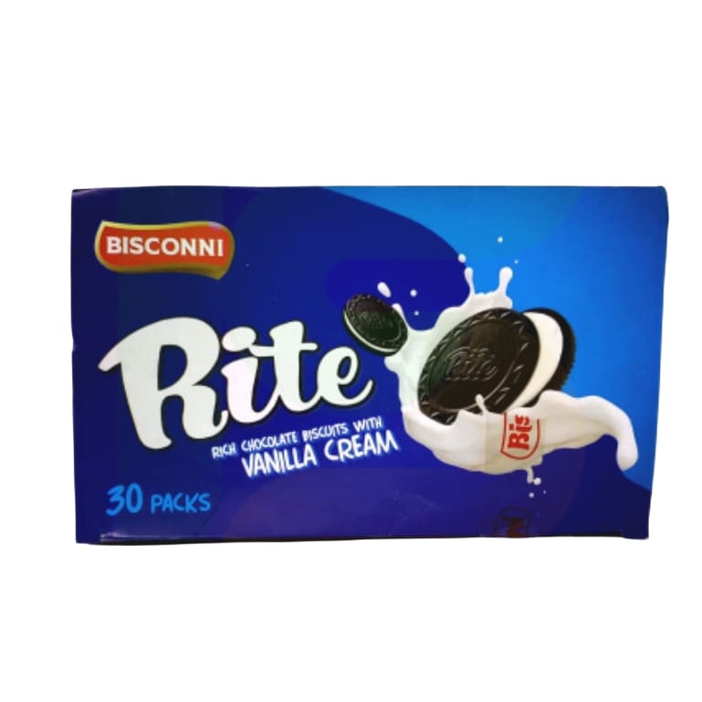 Bisconni Rite Rich Chocolate Biscuits with Vanilla Cream