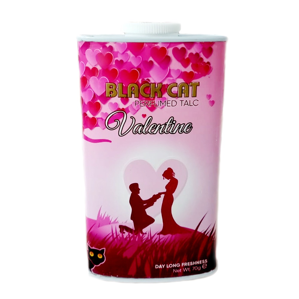 Black Cat Talcum Powder Valentine