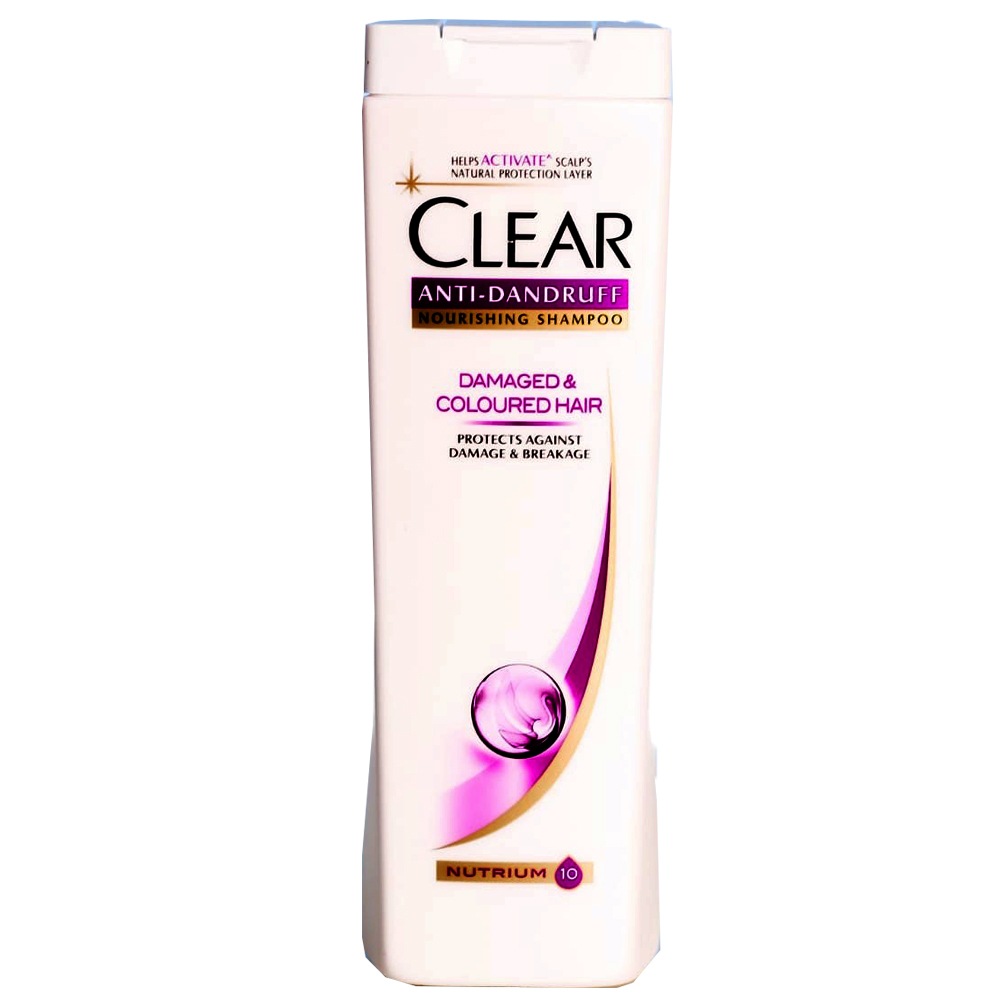 Clear Anti Dandruff Damaged And Colored Hair Nourishing Shampoo