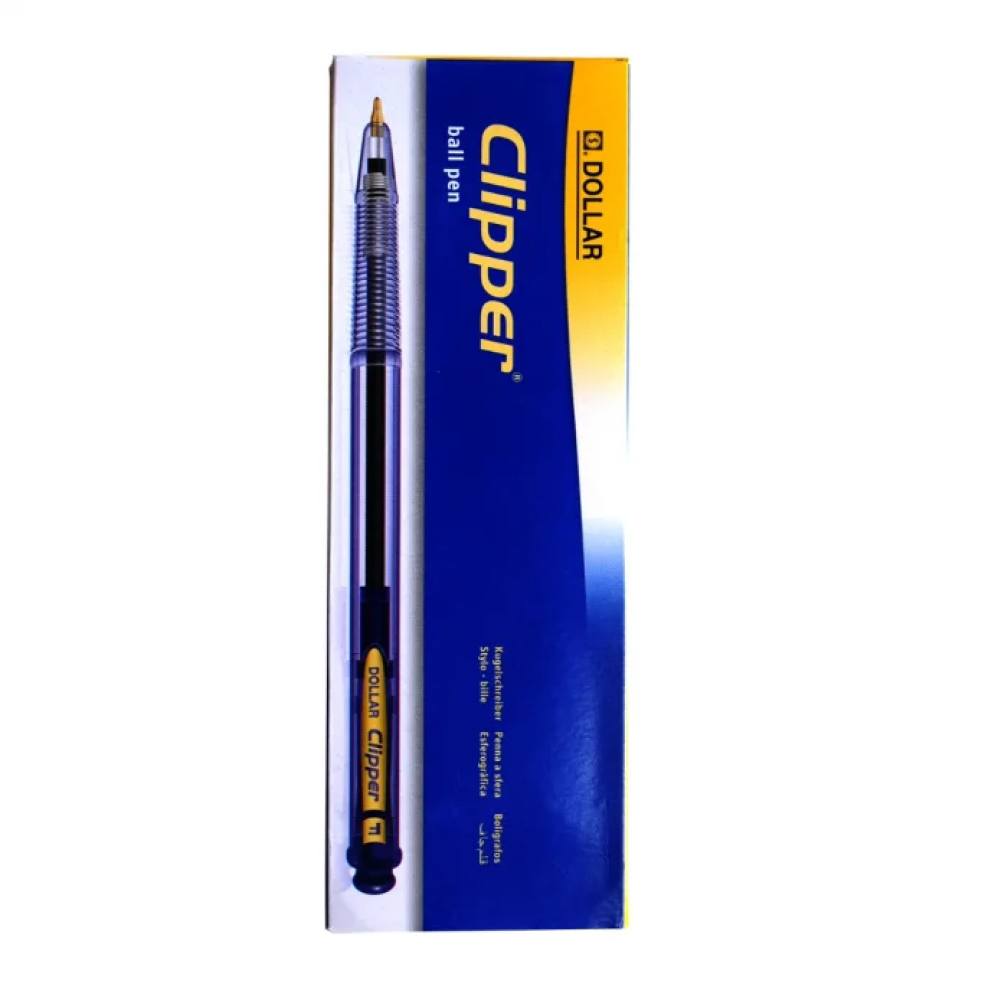 Dollar Clipper Blue Ballpoint