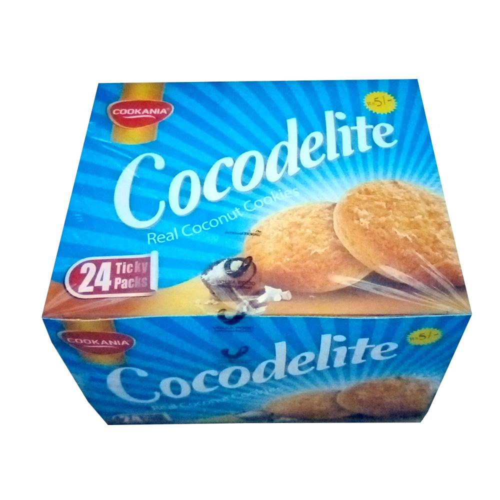 Cocodelite Real Coconut Cookies Ticky Packs Box