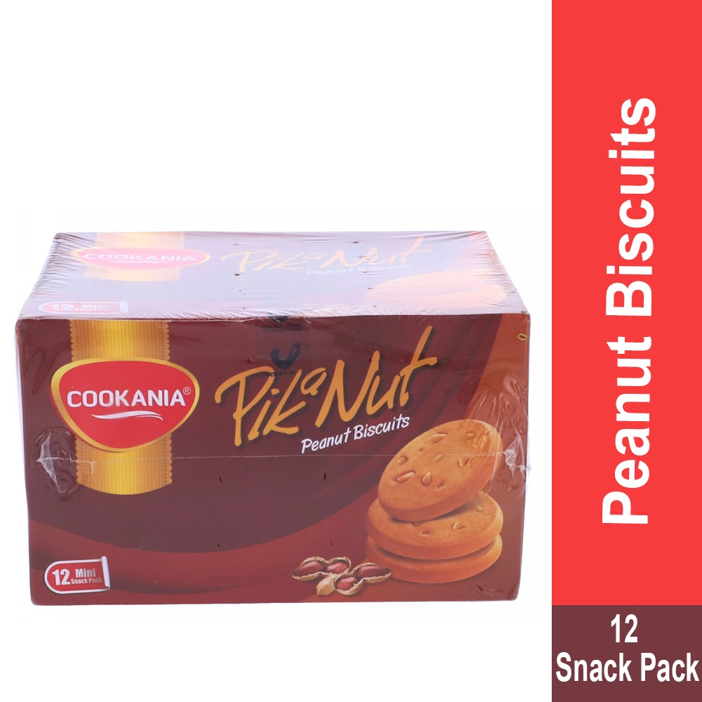 Cookania Pik a Nut Peanut Biscuits Snack Pack Box