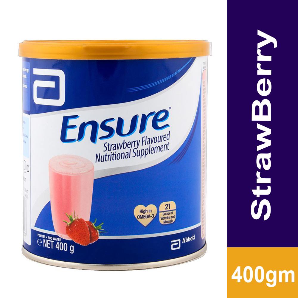 Abbott Ensure Strawberry Flavored Nutrional Supplement