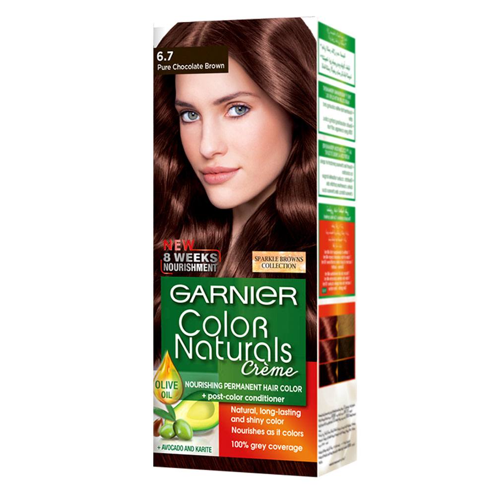 Garnier Hair Color 6.7 Pure Chocolate Brown